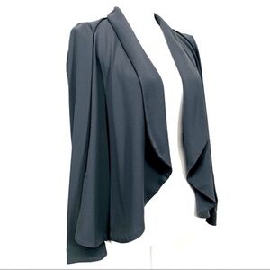 H&M / Gray Relaxed Drape Front Blazer / Size 8